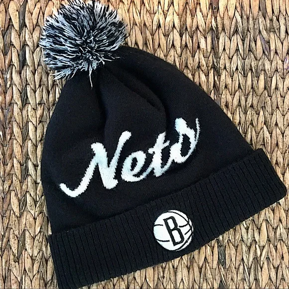 adidas Accessories Adidas Nba Brooklyn Nets Cuffed Beanie With